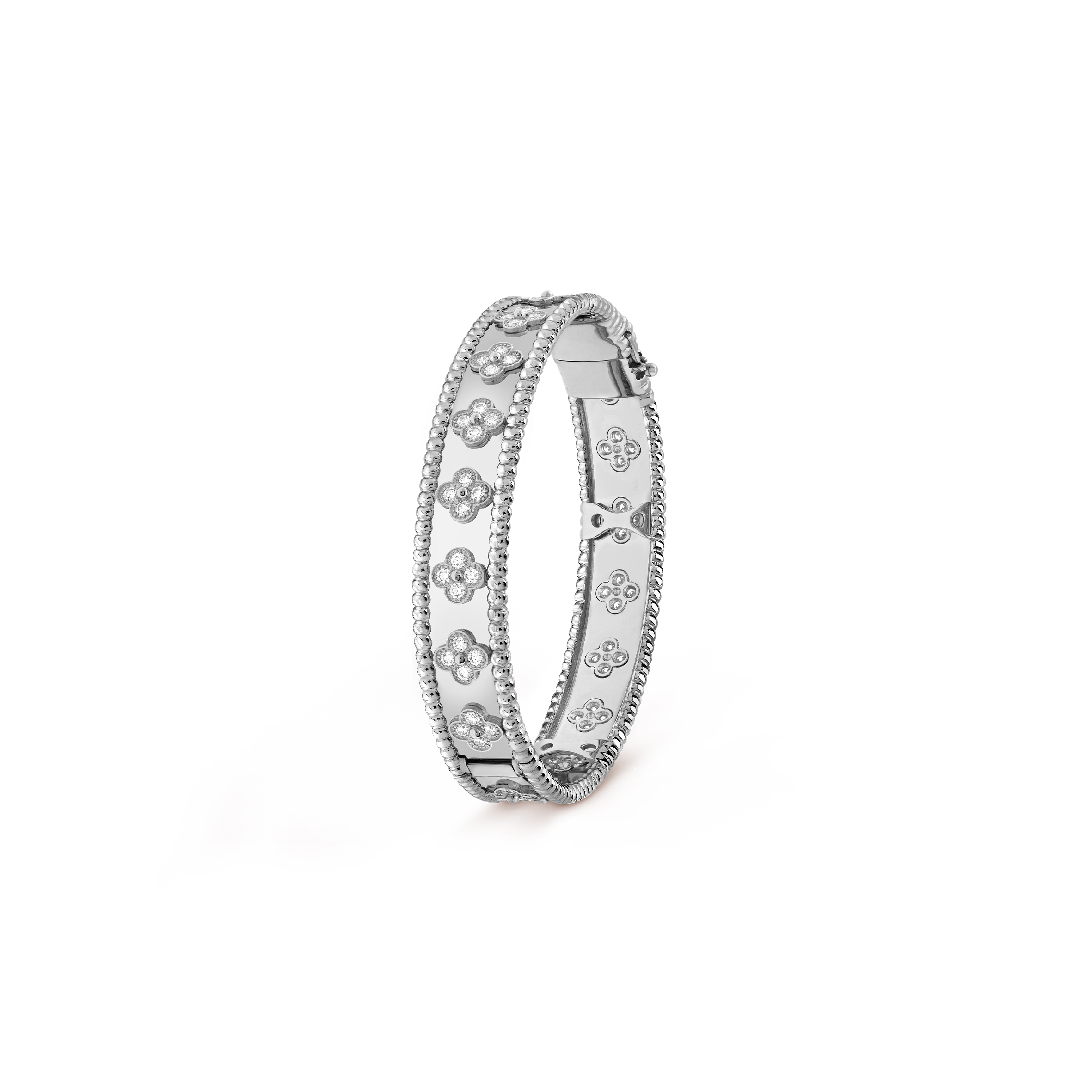 VAN CLEEF PERLÉE CLOVERS BRACELET, SMALL MODEL VCARP3O300 VAN CLEEF PERLÉE CLOVERS BRACELET, SMALL MODEL VCARP3O300